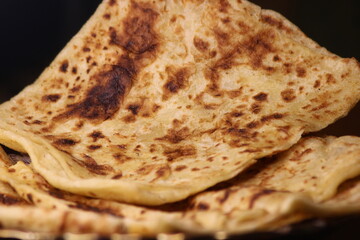 Msemen Close Up, Traditional Moroccan Flatbread
