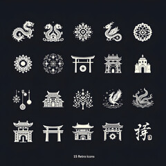 Obraz premium imlek icons set