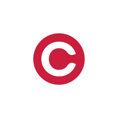 Round C letter logo design editable vector brand identity corporates image 