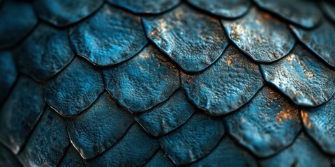 Close-up of textured reptilian scales