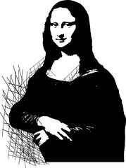 Mona Lisa Portrait Sketch