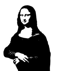 Mona Lisa Portrait Sketch
