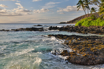 USA, Hawaii, Maui, Makena. White sands of Makena Cove