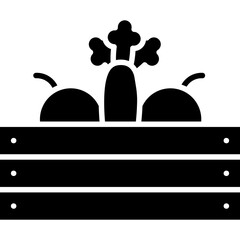 Harvested Vegetable icon single vector illustration
