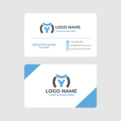 Creative and Minimalist Vector Business Card Concept