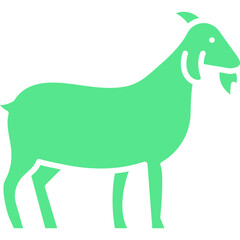 Goat icon single vector illustration