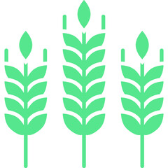 Wheat icon single vector illustration