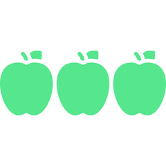 Apples icon single vector illustration