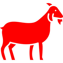 Goat icon single vector illustration