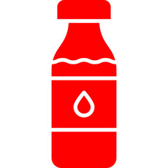 Milk Bottle icon single vector illustration