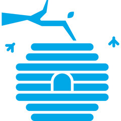 Hive icon single vector illustration