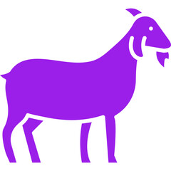 Goat icon single vector illustration