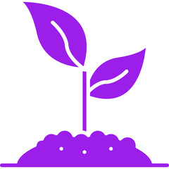 Sprouts icon single vector illustration