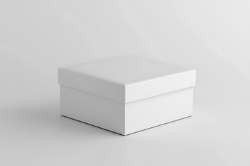 Naklejka premium White gift box isolated on a white background