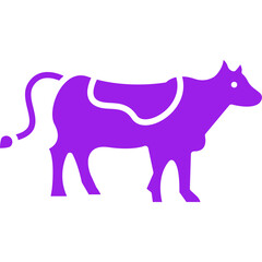 Cow icon single vector illustration