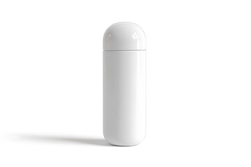 White pill bottle isolated on a white background