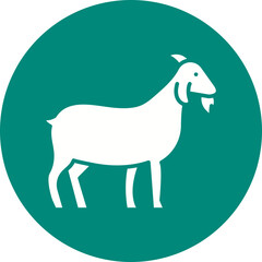 Goat icon single vector illustration