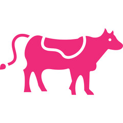 Cow icon single vector illustration
