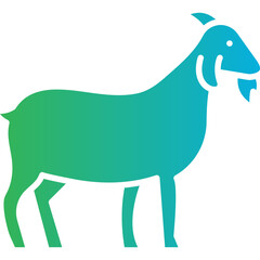Goat icon single vector illustration