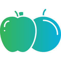 Fruits icon single vector illustration