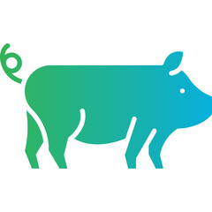 Farm Animal icon single vector illustration