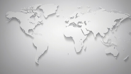 Fototapeta premium Monochrome World Map