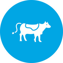 Cow icon single vector illustration