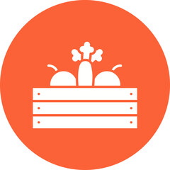 Harvested Vegetable icon single vector illustration