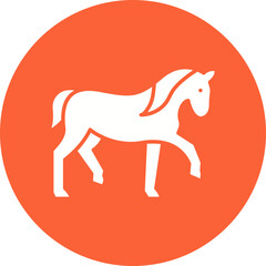 Horse icon single vector illustration