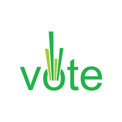 Vote logo design symbolizes choice and empowerment, combining sleek, modern elements for a dynamic brand identity corporate image editable vector.