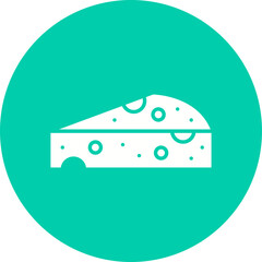 Cheese icon single vector illustration