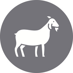 Goat icon single vector illustration