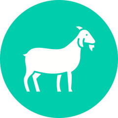 Goat icon single vector illustration
