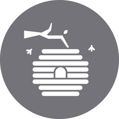 Hive icon single vector illustration