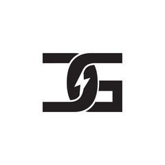 Letter DG Energy logo design embodies forward-thinking energy solutions with modern typography for a cohesive brand identity corporate image editable vector.
