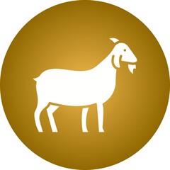 Goat icon single vector illustration