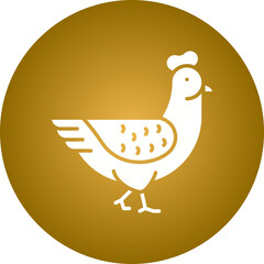Chicken icon single vector illustration
