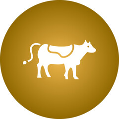 Cow icon single vector illustration