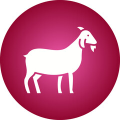 Goat icon single vector illustration