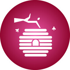 Hive icon single vector illustration