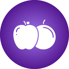 Fruits icon single vector illustration
