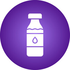 Milk Bottle icon single vector illustration