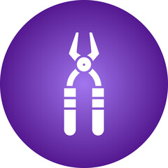 Pliers icon single vector illustration
