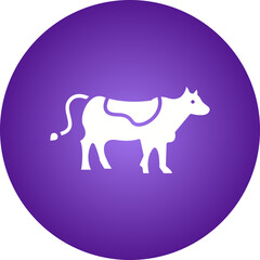 Cow icon single vector illustration