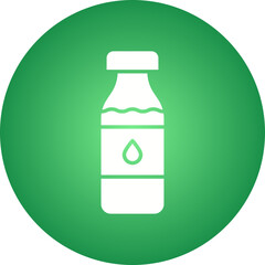 Milk Bottle icon single vector illustration