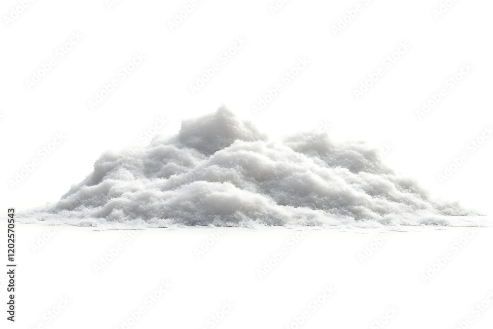 Poster snowdrift isolated on a white background