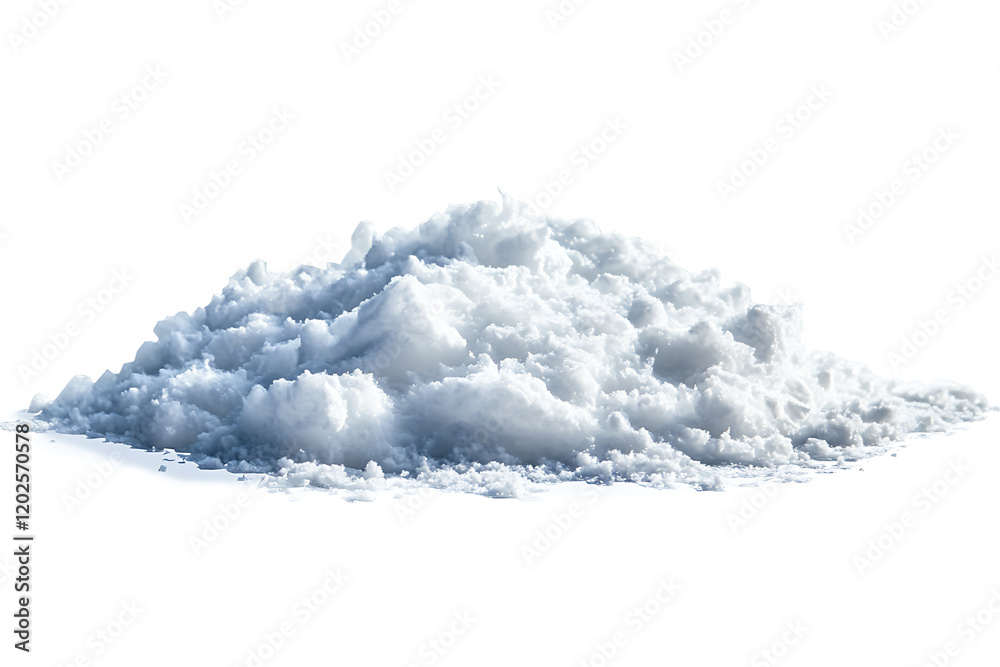 Poster snowdrift isolated on a white background