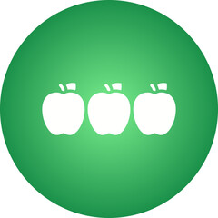 Apples icon single vector illustration