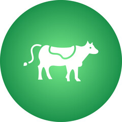 Cow icon single vector illustration