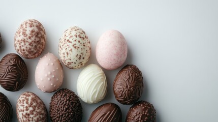 Delightful collection of chocolate bunnies and eggs for Easter festivities